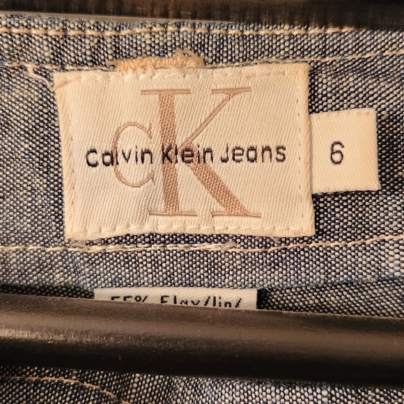 Calvin Klein ankle length pants, blue, size 6 - Picture 2 of 4